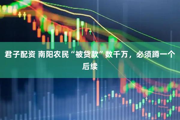 君子配资 南阳农民“被贷款”数千万，必须蹲一个后续